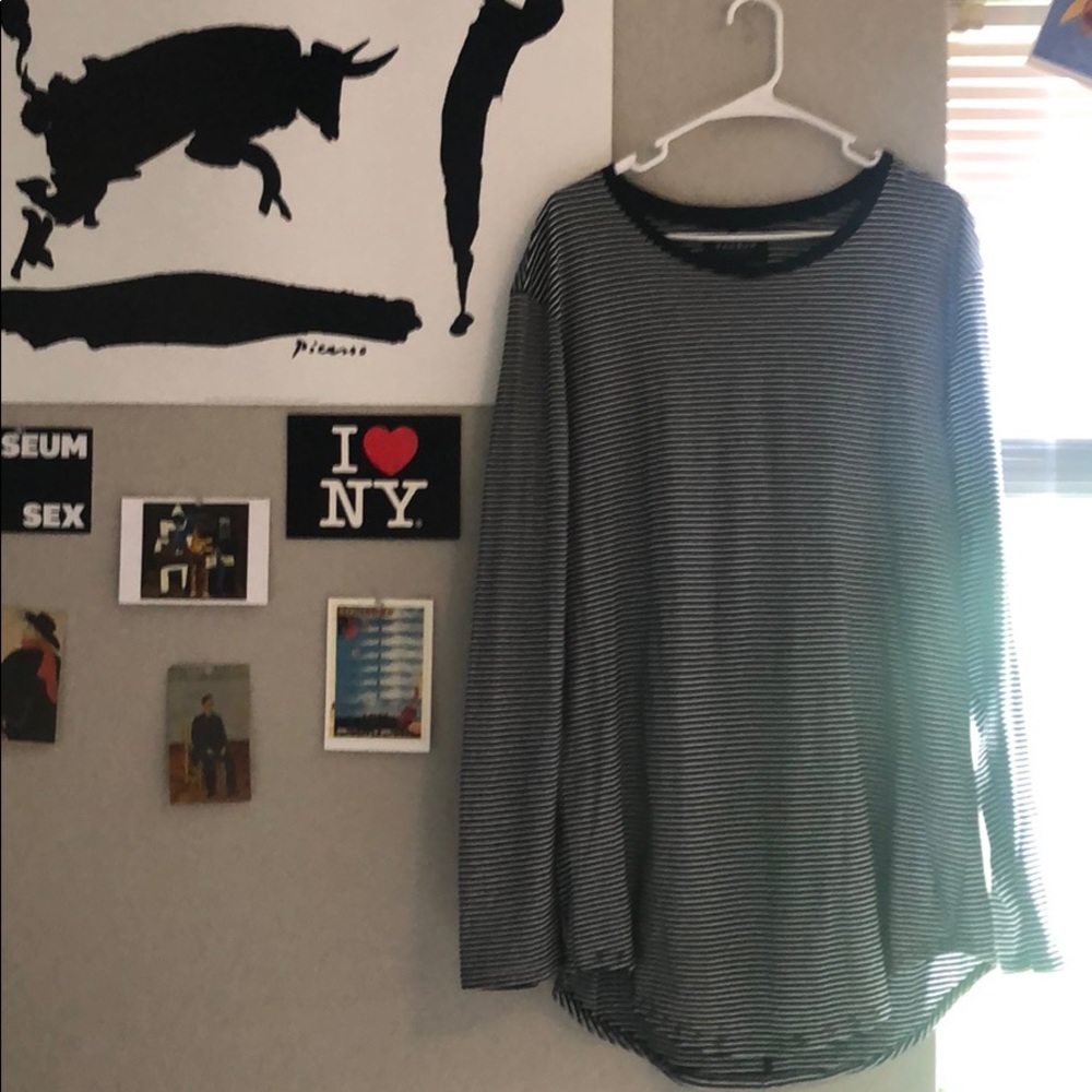 Super sick longline pacsun striped shirt